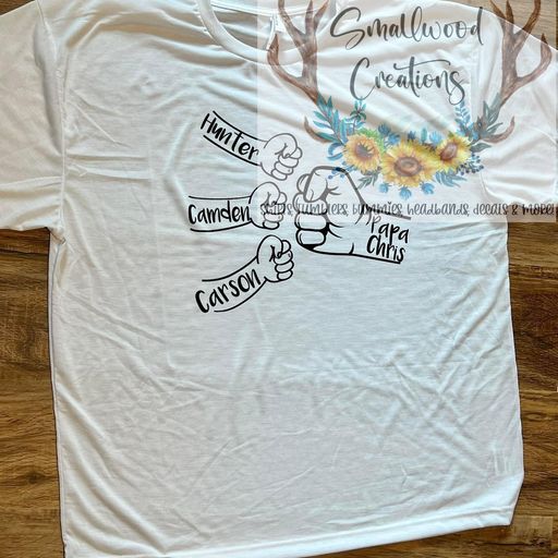 Personalized Dad/Papa shirt with Kid/Grandkids names