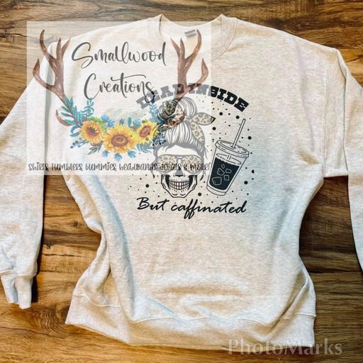 Dead Inside but Caffeinated Shirt, Longsleeve, Sweater